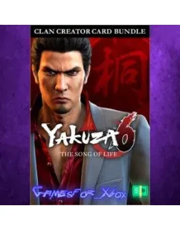 Yakuza 6 Song of Life Clan Creator Card Bund XBOX DLC Yakuza 6 Song of Life Clan Creator Card Bund XBOX DLC