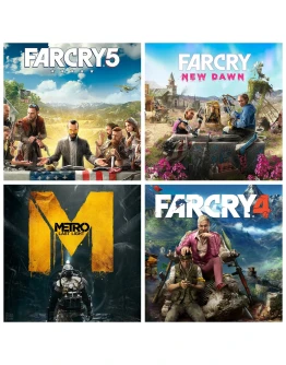 Far Cry 4 + BF 5 + New Dawn + Metro+30 игр