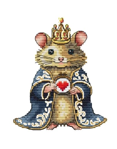 Эксклюзив. схема для вышивки крестом Король вышивки хом