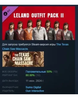 The Texas Chain Saw Massacre Leland Outfit Pack 2 STEAM The Texas Chain Saw Massacre Leland Outfit Pack 2 STEAM