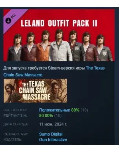 The Texas Chain Saw Massacre Leland Outfit Pack 2 STEAM