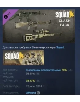 Squad Weapon Skins - Clash Pack DLC STEAM РОССИЯ Squad Weapon Skins - Clash Pack DLC STEAM РОССИЯ