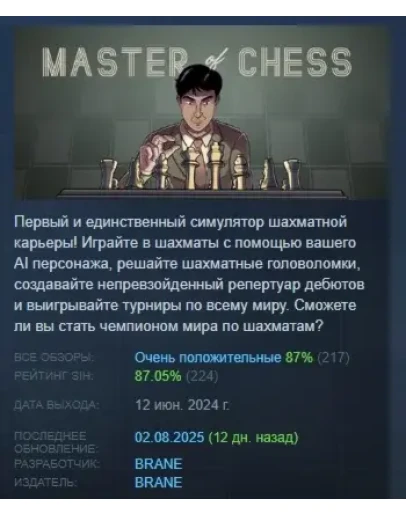 Master of Chess АВТОДОСТАВКА STEAM GIFT РОССИЯ