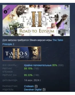 The Talos Principle 2 - Road to Elysium Pack STEAM