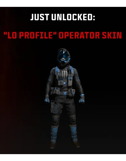 Blue MONSTER ENERGY MW3Скин оператора LO PROFILE