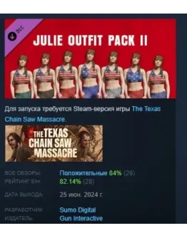 The Texas Chain Saw Massacre Julie Outfit Pack 2 STEAM The Texas Chain Saw Massacre Julie Outfit Pack 2 STEAM
