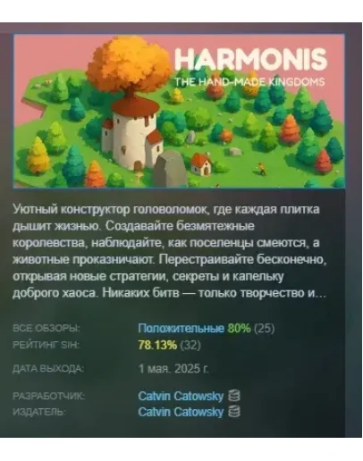 Harmonis: the hand-made kingdoms STEAM GIFT РОССИЯ