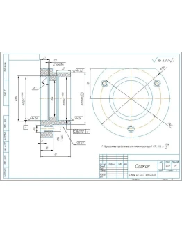 Приспособление сверлильное делительное. Чертежи и СП