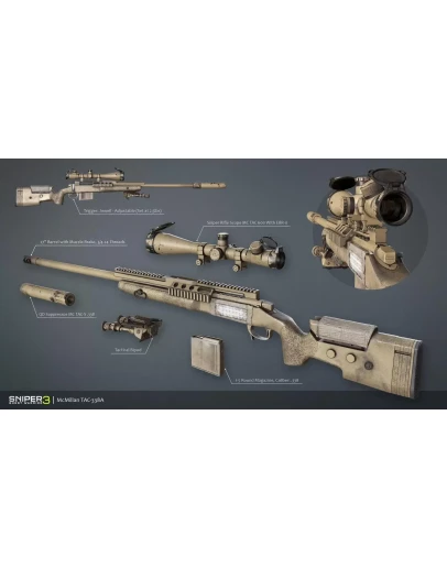 DLC Sniper Ghost Warrior 3 - Sniper Rifle McMillan TAC-