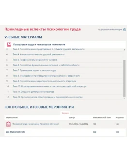 Прикладные аспекты психологии труда.Тест Синергия 2024 Прикладные аспекты психологии труда.Тест Синергия 2024