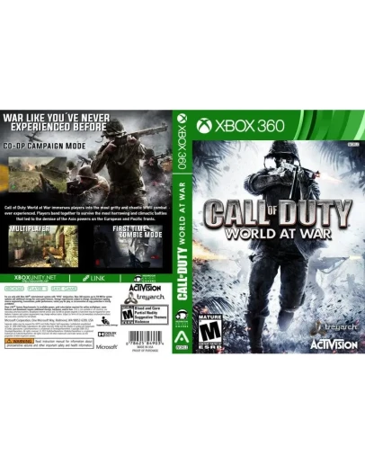 Call of Duty World at War + WWII + Ghost + BO 4 XBOX