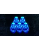 5 Blue Orbs