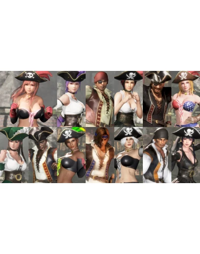 DOA6 Pirates of the 7 Seas Costumes Vol1 Set DOA6 Pirates of the 7 Seas Costumes Vol1 Set