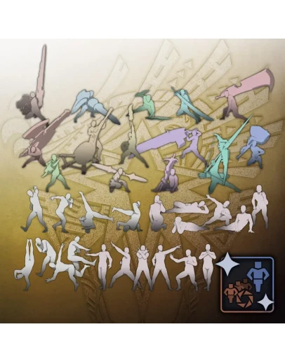 MHWI Complete Gesture Pose Pack