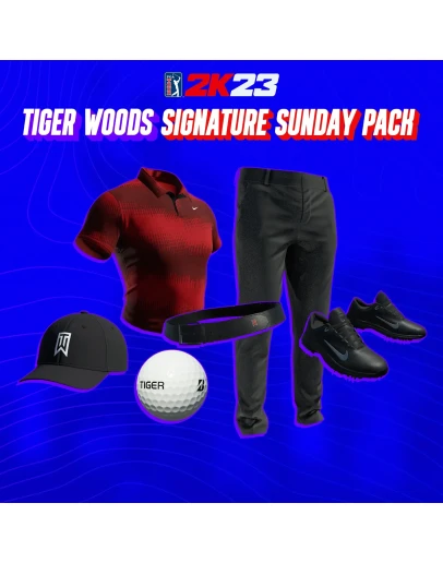 PGA TOUR 2K23 Tiger Woods Signature Sunday Pack