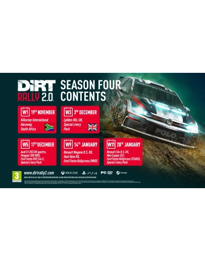 DiRT Rally 20 Deluxe Content Pack 20 Seasons 3 and 4