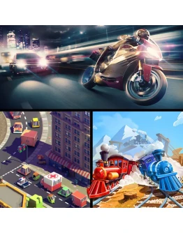 Moto Rush GT Urban Flow Train Traffic Manager