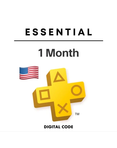 Подписка PS Plus Essential USA 1 месяц Код Активации