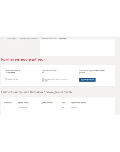 Цифровая трансформация.Компетентностный тест Синергия