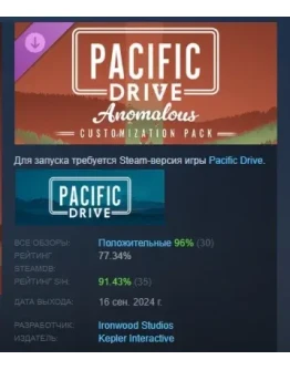 Pacific Drive Anomalous Customization Pack STEAM РОССИЯ