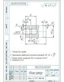 Чертеж фиксатор двухпозиционный в компасе