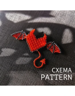 Схема для бисера: Дьявольское сердце RUEN