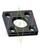 Чертеж и 3D модель детали крышка 5-20 в компасе