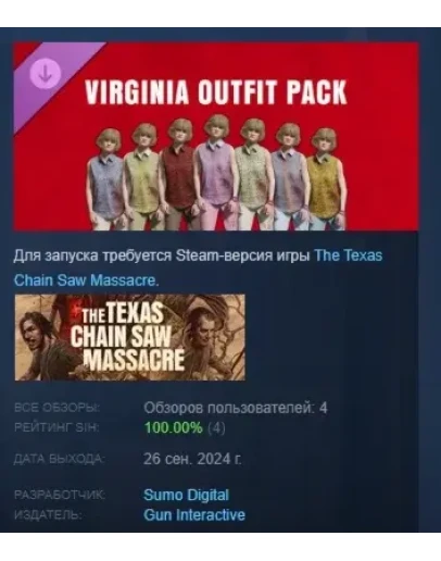 The Texas Chain Saw Massacre - Virginia Outfit Pack 1