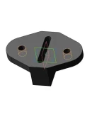 Чертеж и 3д-модель детали прижим 12-9 в компасе