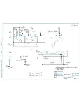 Чертеж и 3д-модель детали кронштейн в компасе