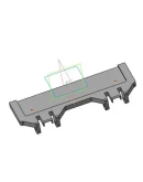 Чертеж и 3д-модель детали кронштейн в компасе