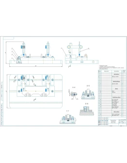 Чертеж контрольно-измерительного приспособления
