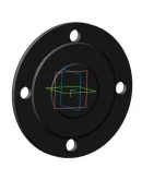 Чертеж и 3д-модель детали заглушка фланцевая Ду80