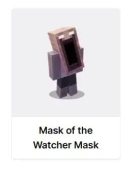 МАЙНКРАФТMask of the Watcher MaskСКИН КОД ПРЕДМЕТ