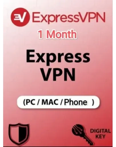 Express VPN (PC, Mac &amp Phone) 5 Device, 1 Month