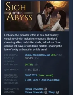 Sigh of the Abyss АВТОДОСТАВКА STEAM РОССИЯ