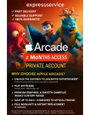 APPLE ARCADE ИНДИВИДУАЛЬНЫЙ2Месяц ЧАСТНЫЙ АККАУНТ