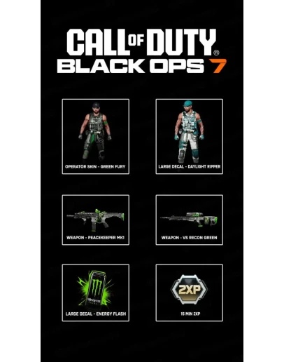 НАБОР MONSTER ENERGY / CoD BLACKOPS 7
