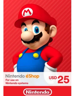 КАРТА ОПЛАТЫ NINTENDO ESHOP 25 USD USA