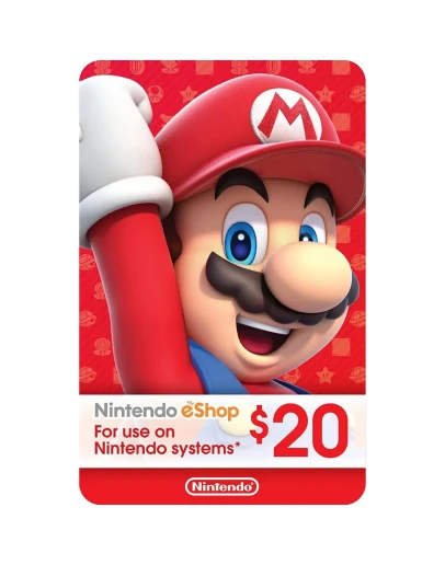КАРТА ОПЛАТЫ NINTENDO ESHOP 20 USD USA
