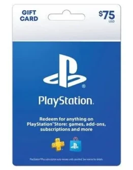 PSN USA карта пополнения на 75 USD (USA)