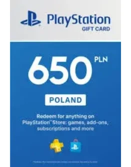 PSN Польша карта пополнения на 650 zl (PLN)