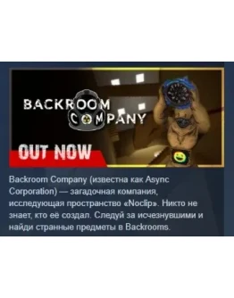 Backroom Company АВТОДОСТАВКА STEAM РОССИЯ Backroom Company АВТОДОСТАВКА STEAM РОССИЯ