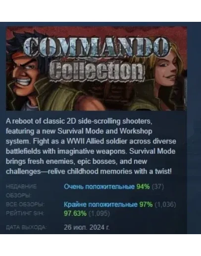 Commando Collection АВТОДОСТАВКА STEAM РОССИЯ