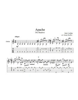 Apache (The Shadows) ноты для гитары
