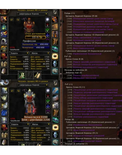 Аккаунт 2336 х100 Паладин Человек(ж) Альянс