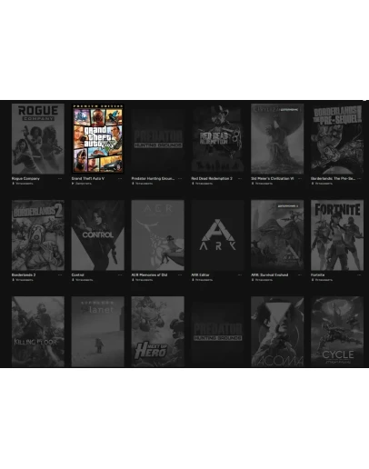 Аккаунт EpicGames / Red Dead 2 / Control / GTA 5