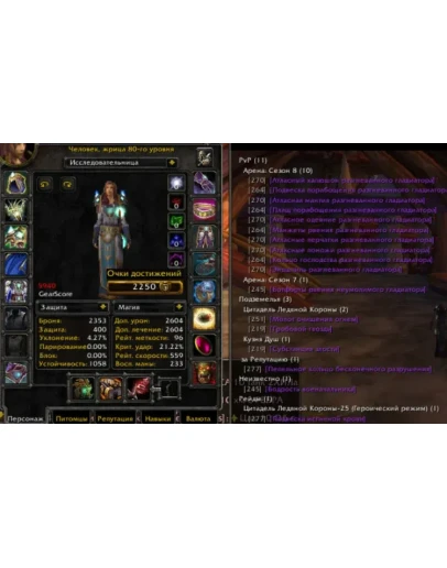 Аккаунт 2349 х100 Жрец Человек(ж) Альянс