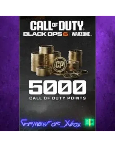 5,000 Black Ops 6 or Call of Duty Warzone Po XBOX DLC