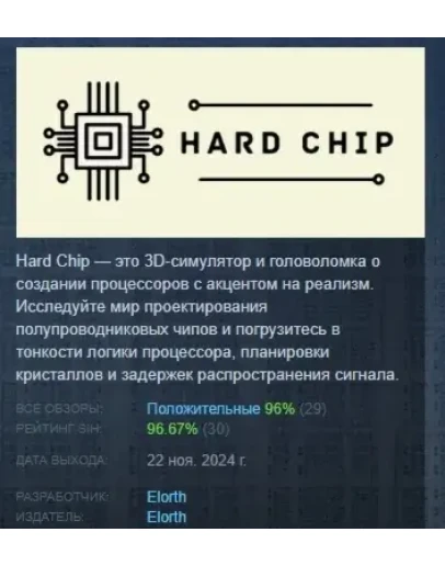Hard Chip АВТОДОСТАВКА STEAM РОССИЯ